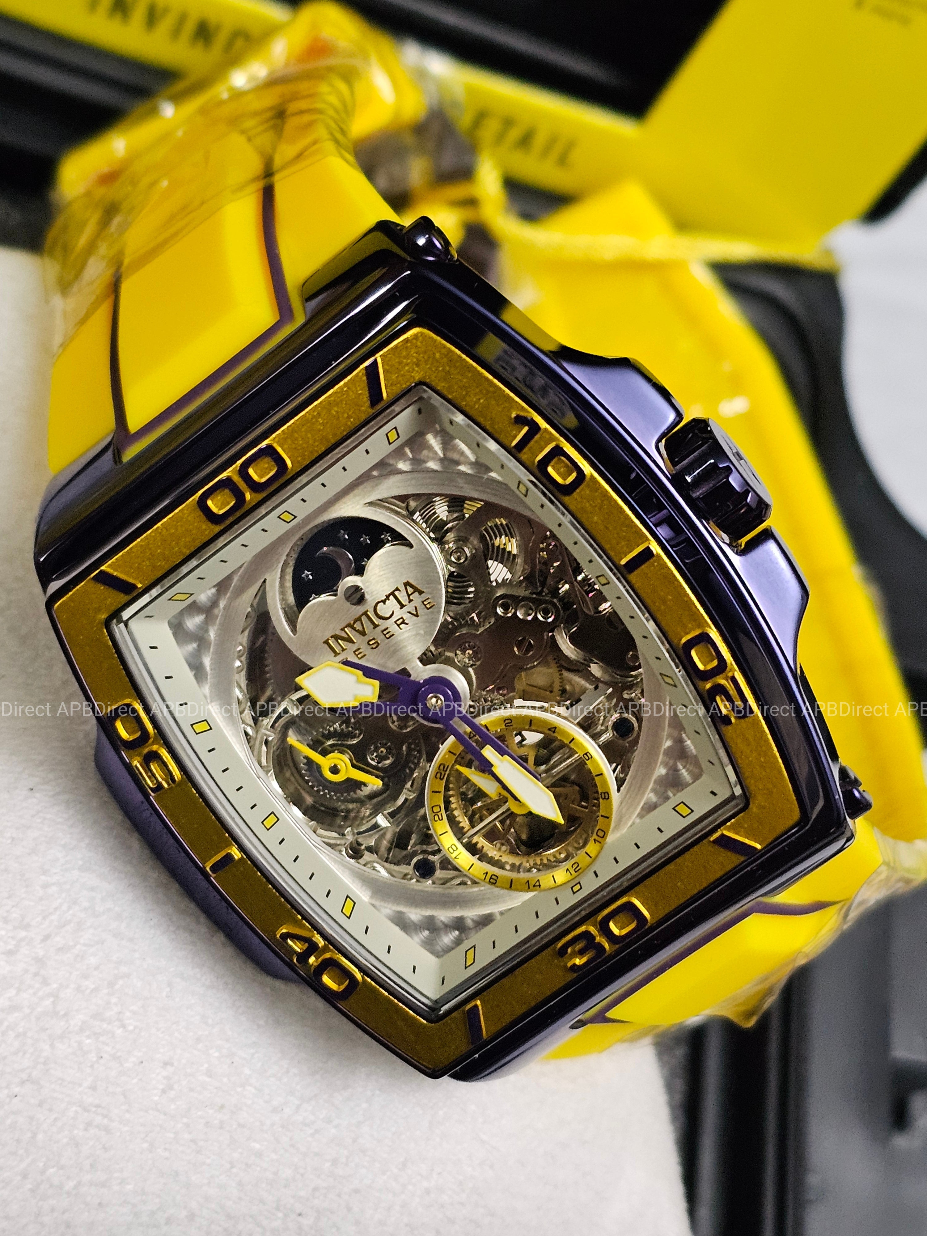 Invicta  S1 Rally – DIABLO – Dual Time Automatic Dark Purple Reserve Mens Watch