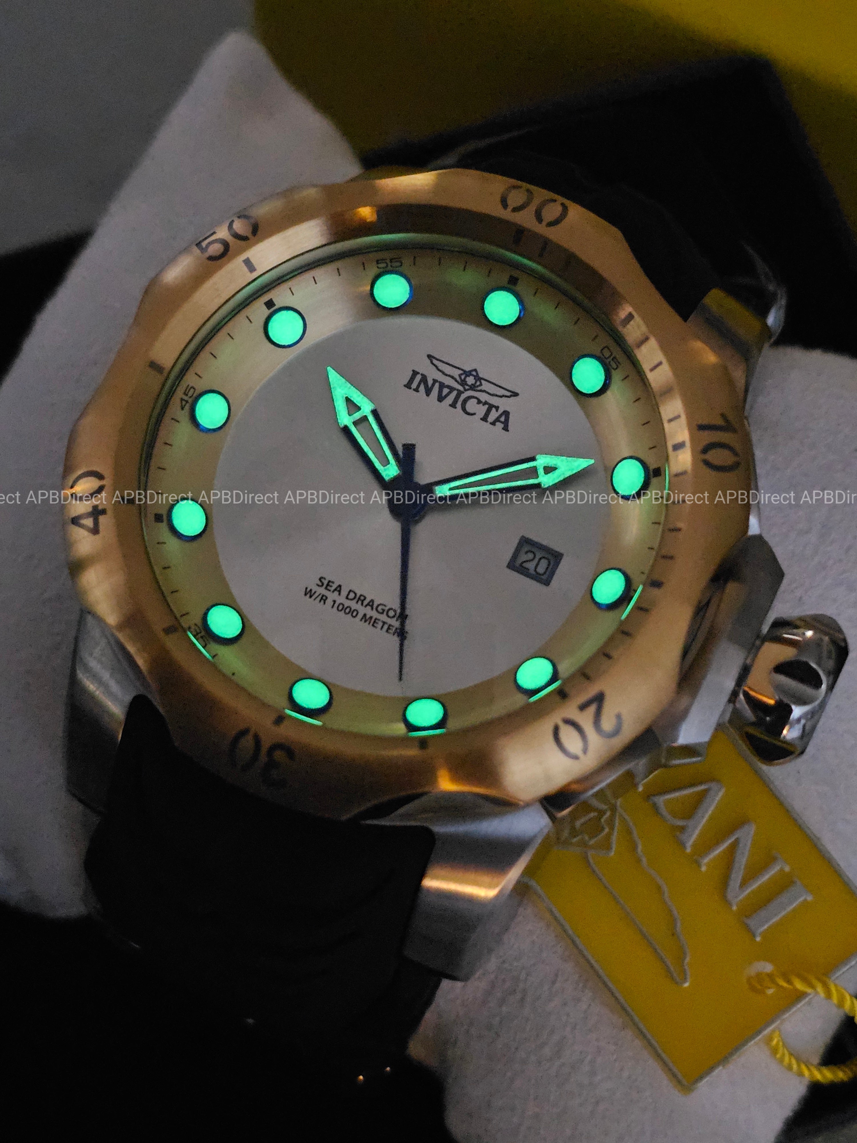 Invicta - VENOM - Sea DRAGON 💧  1000m WR Swiss 515 - Gold SILVER Mens watch