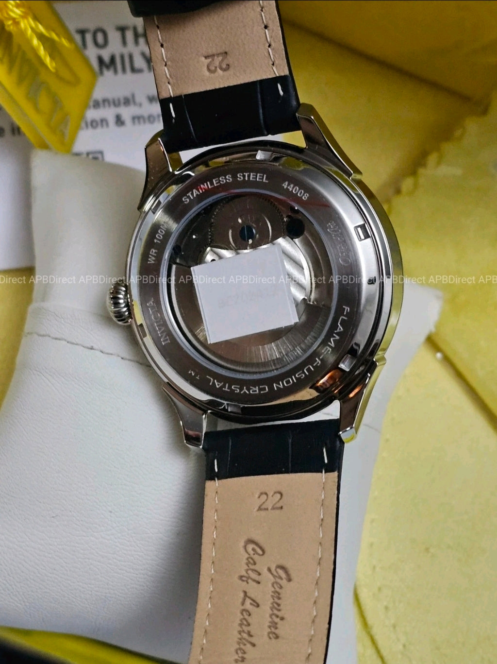 Invicta - Objet D Art - Open Heart - Automatic - Day / Night Leather mens Watch