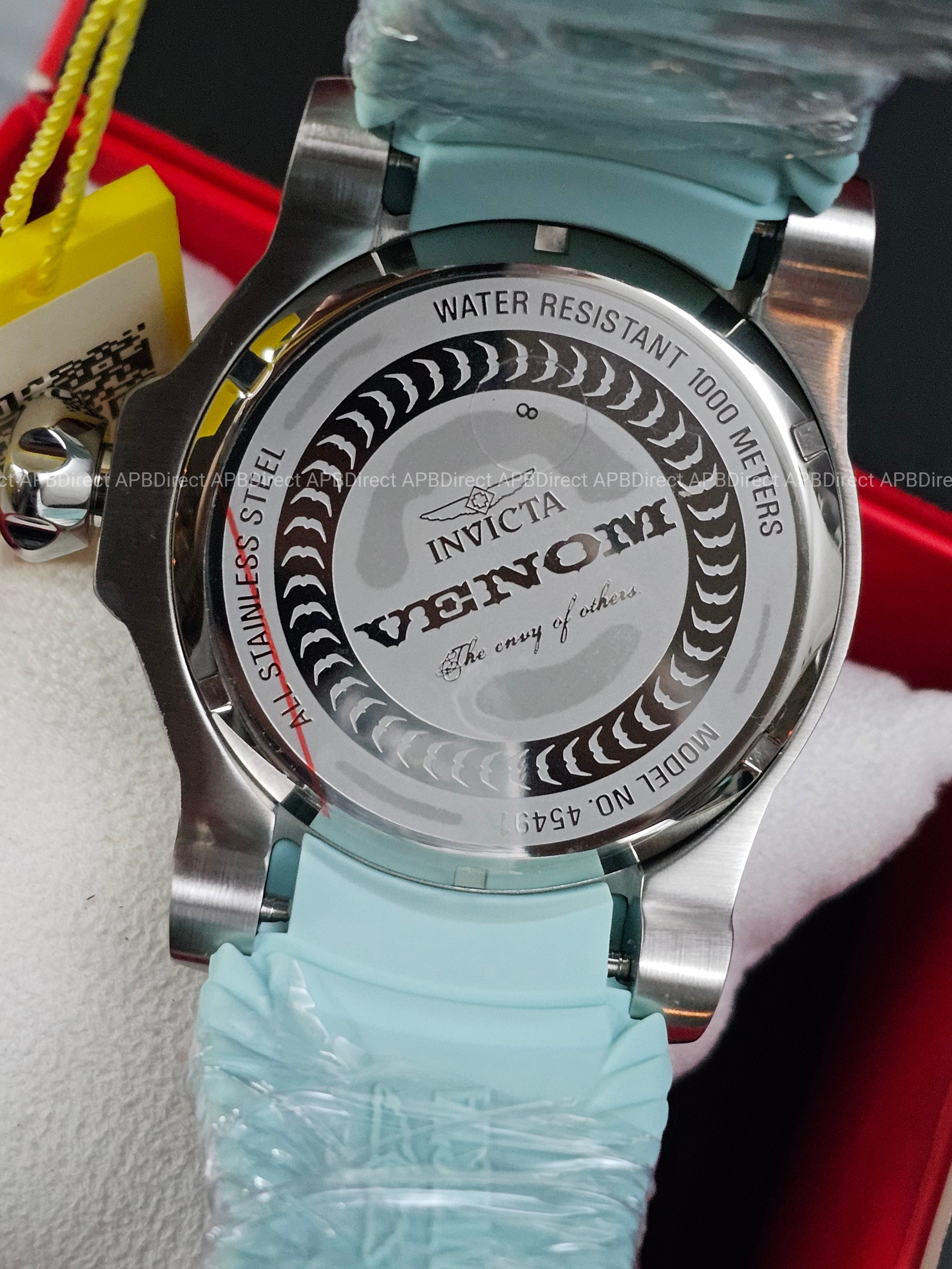 Invicta - VENOM - Sea DRAGON 💧  1000m WR Swiss 515 - Baby BLUE Mens watch