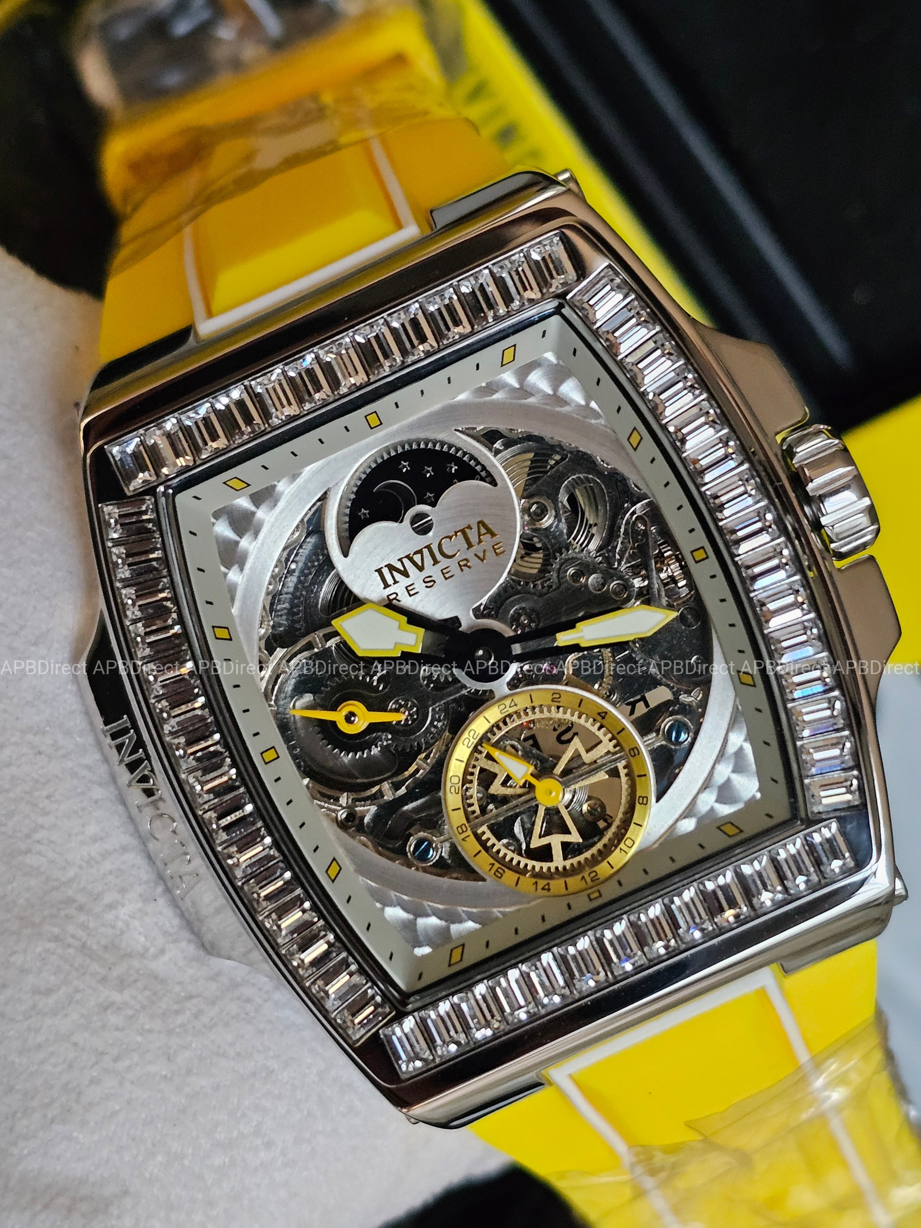 Invicta – S1 Rally – DIABLO – Dual Time Automatic - Yellow - Reserve Mens Watch