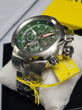 Invicta - VENOM - Chronograph - GREEN Dial 100m SS Bracelet mens watch