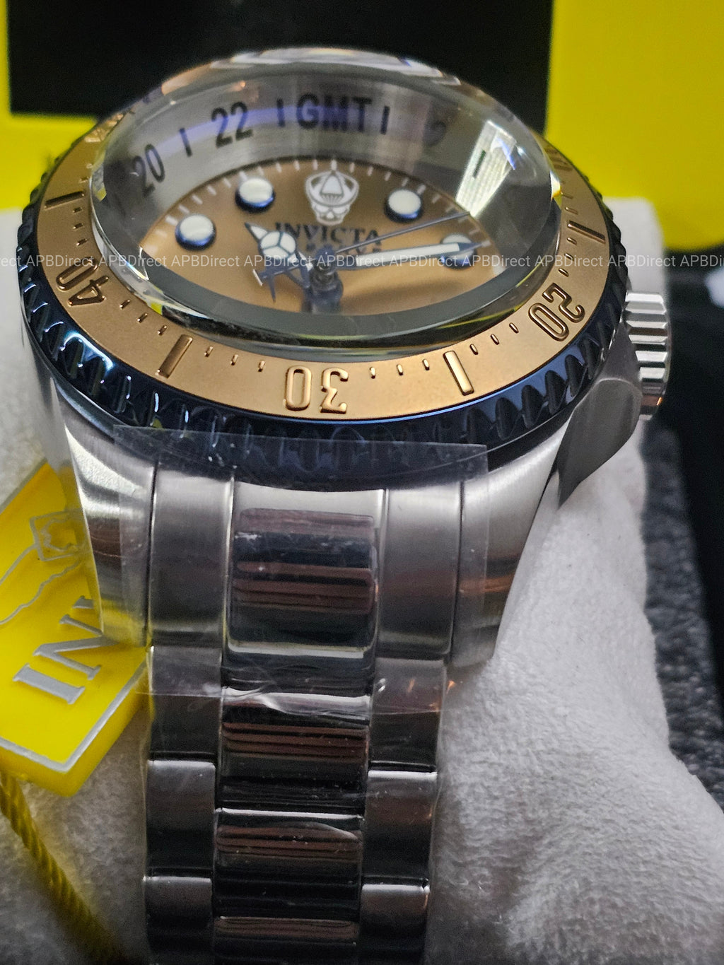Invicta - Swiss 515.24h  HYDROMAX  GMT 1000m WR Pro DIVER Blue Khaki mens watch
