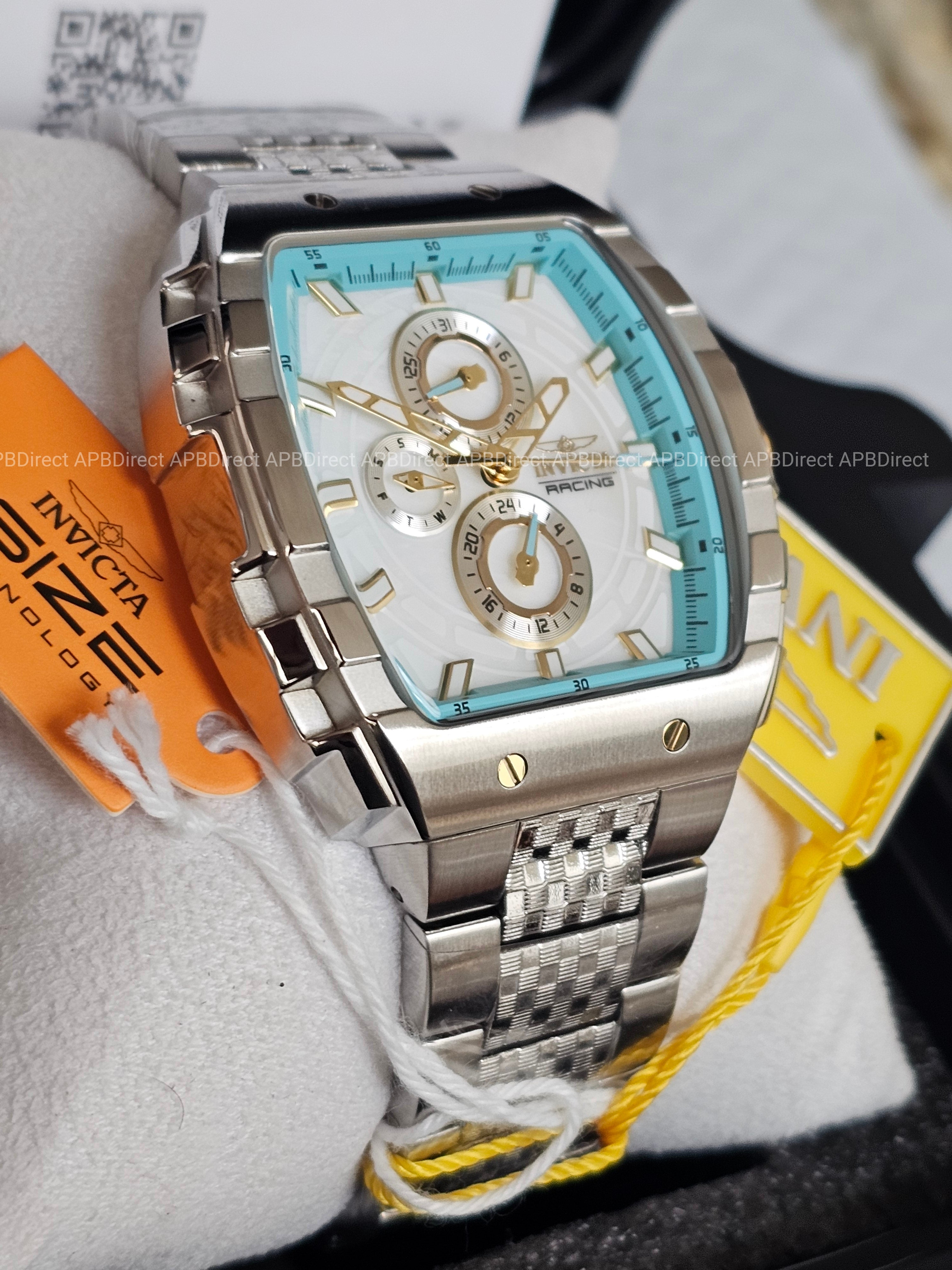 Invicta - S1 Rally Exclusive - Blue White Mother-of-Pearl Multi Dial Mens Watch